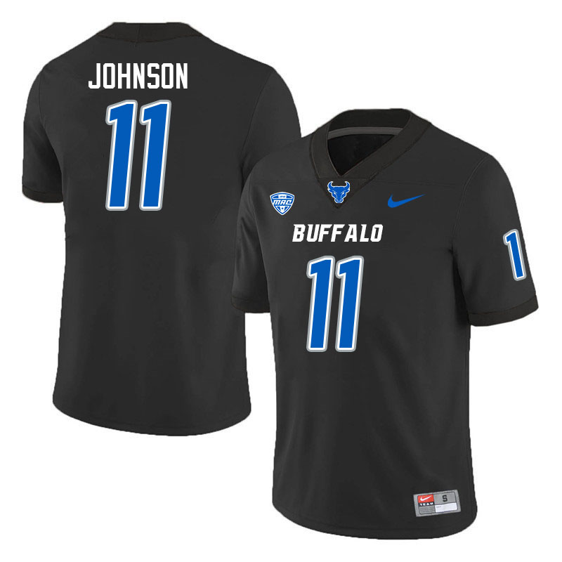 Buffalo Bulls #11 Marlyn Johnson College Football Jerseys Stitched Sale-Black